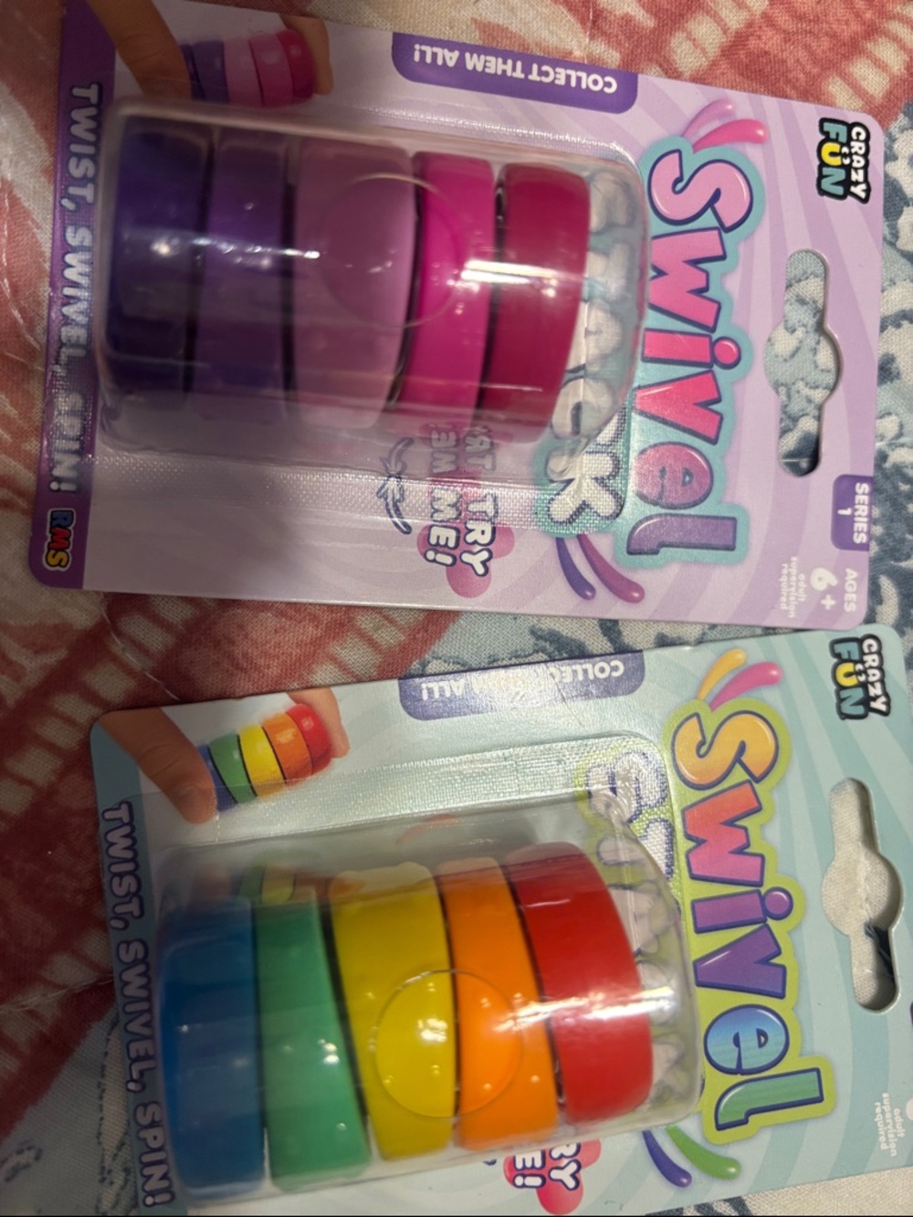 Swivel Stacks Kids Fidget Toy - Multicolor & Pink Sets - Picture 4 of 4